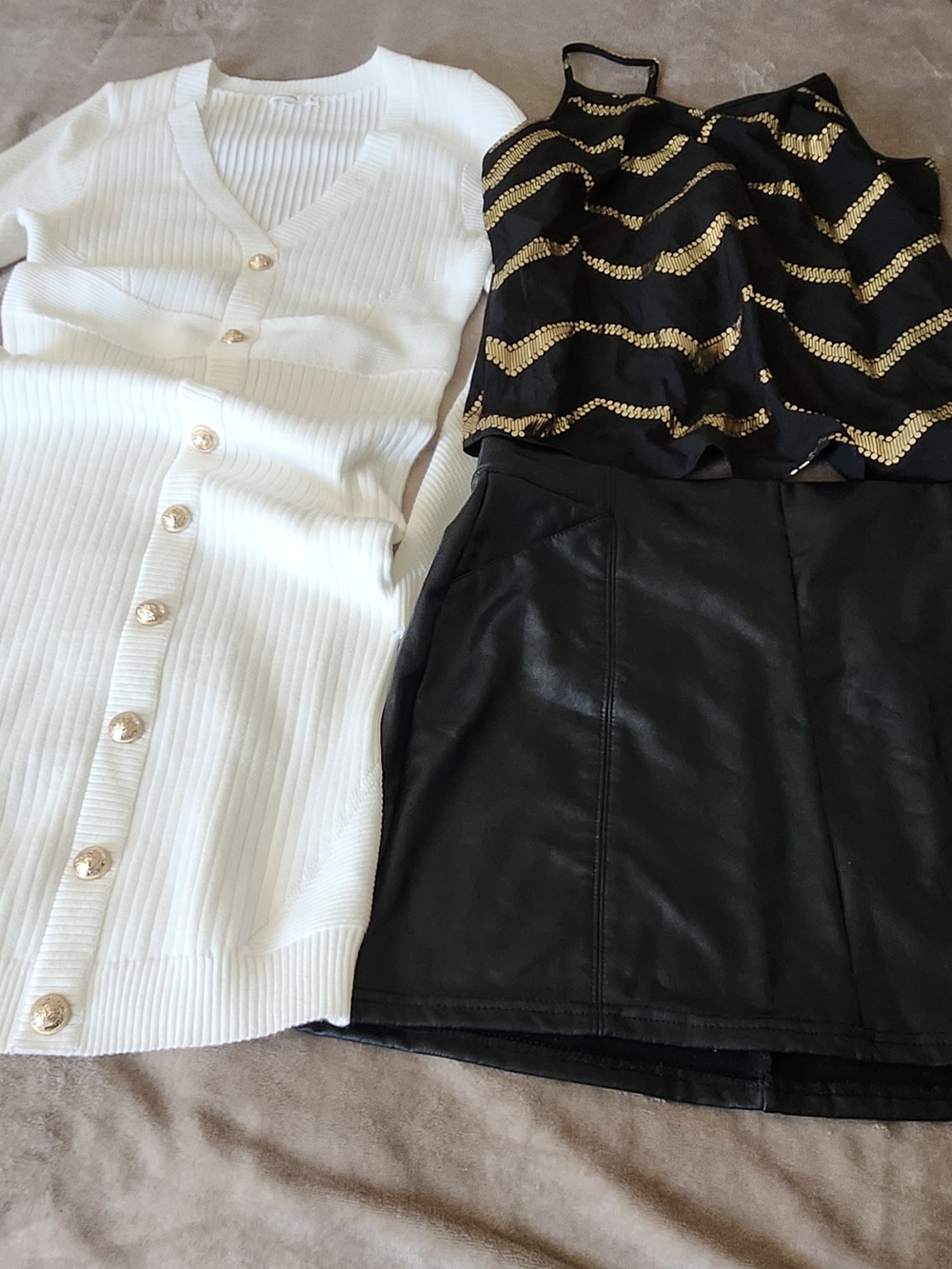 Black Faux Leather Mini Skirt - Sleek Women's Skirt